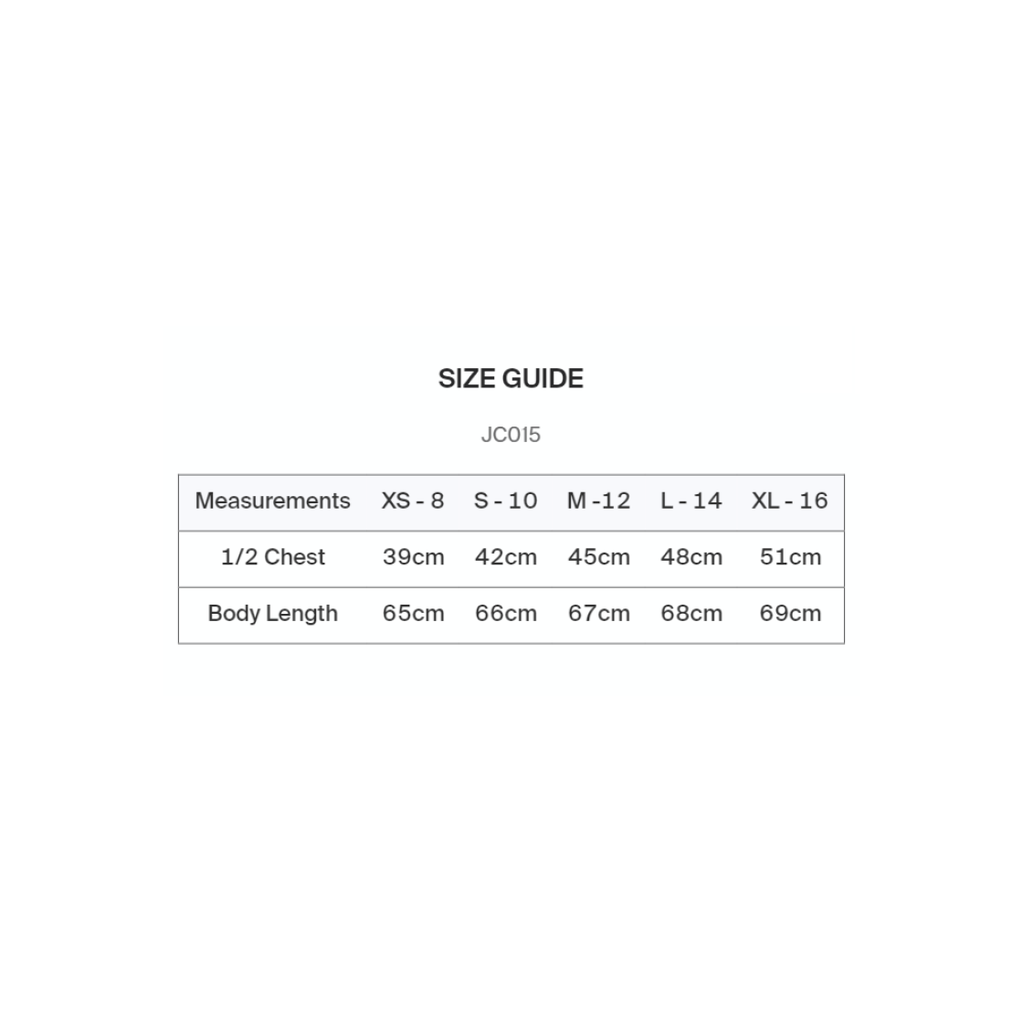 Women's Cool Vest French Navy - Size Guide
